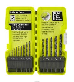 RYOBI 14 stk. sort oksid borkronesett tilbehør Z800T792