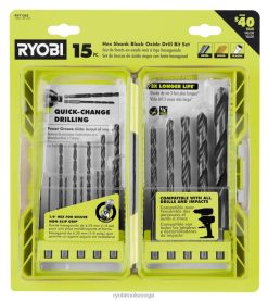 RYOBI 15 stk. sort oksid sekskantbor tilbehør Z800T784