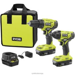 RYOBI 18v one+ 2-verktøysett elektroverktøy Z800T864