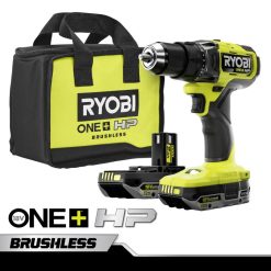 RYOBI 18v one+ hk børsteløs 1/2 drill/driver-sett elektroverktøy Z800T30