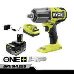RYOBI 18v one+ hk børsteløs 4-modus 1/2 slagnøkkelsett med høyt dreiemoment elektroverktøy Z800T47