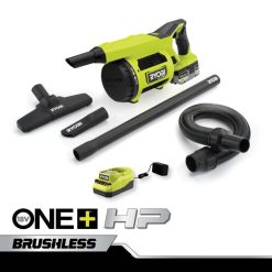 RYOBI 18v one+ hp børsteløst håndstøvsugersett på arbeidsplassen rengjøring Z800T556