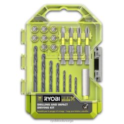 RYOBI 20 stk bore/støtkjøringssett tilbehør Z800T816
