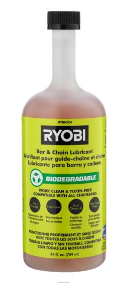 RYOBI 24 oz. biologisk nedbrytbar stang- og kjedeolje utendørs Z800T343