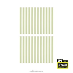 RYOBI 24 stk. mini glow in the dark limstifter tilbehør Z800T742