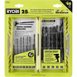 RYOBI 25 stk. sort oksid sekskantbor tilbehør Z800T785