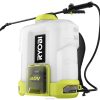 RYOBI 40v 4 gallon ryggsekk kjemisk sprøytesett utendørs Z800T436