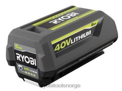 RYOBI 40v 5ah batteri batterier og ladere Z800T706