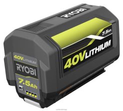 RYOBI 40v 7,5ah batteri batterier og ladere Z800T701