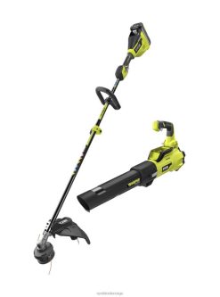 RYOBI 40V børsteløs strengtrimmer og blåsesett utendørs Z800T419