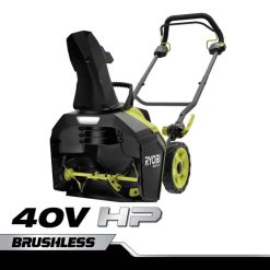 RYOBI 40v hk børsteløs 18 snøfresersett utendørs Z800T433