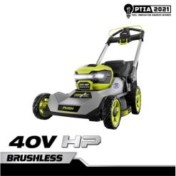 RYOBI 40v hk børsteløs 21 push flerblads gressklippersett utendørs Z800T239