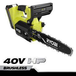 RYOBI 40v hk børsteløs motorsag med 12 topphåndtak utendørs Z800T356