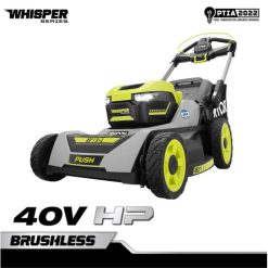 RYOBI 40v hk børsteløs whisper serie push multi-blad 21 gressklippersett utendørs Z800T234