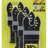RYOBI 4 stk. tre/metall oscillerende multiverktøy bladsett tilbehør Z800T728