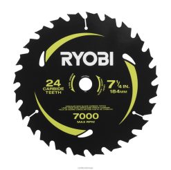 RYOBI 7-1/4 x 24t karbidtenner tynn snittsirkelsagblad tilbehør Z800T724