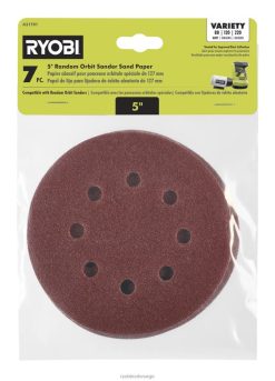 RYOBI 7 stk. 5 tilfeldig bane sandpapir tilbehør Z800T767