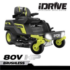 RYOBI 80v hk børsteløs 30 litium elektrisk zero turn rideklipper utendørs Z800T223