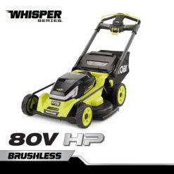 RYOBI 80v hk børsteløs whisper serie 30 cross cut selvgående gressklipper utendørs Z800T233