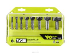RYOBI 8 stk. forstner bitsett tilbehør Z800T801