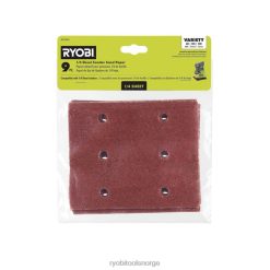 RYOBI 9 stk. 1/4 ark sandpapir tilbehør Z800T766