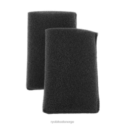 RYOBI små våt/tørr skumfiltre (2-pakning) rengjøring Z800T606