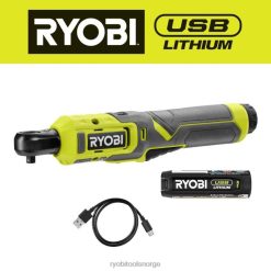 RYOBI usb litium 1/4 skrallesett elektroverktøy Z800T61