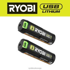 RYOBI usb litium 3ah litium oppladbart batteri (2-pakning) batterier og ladere Z800T712