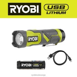 RYOBI usb litium kompakt LED-lommelyktsett belysning livsstil og rekreasjon Z800T504