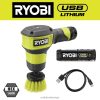 RYOBI usb litium kraftskrubbesett rengjøring Z800T564
