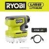 RYOBI usb litium skrivebordsvakuumsett rengjøring Z800T555